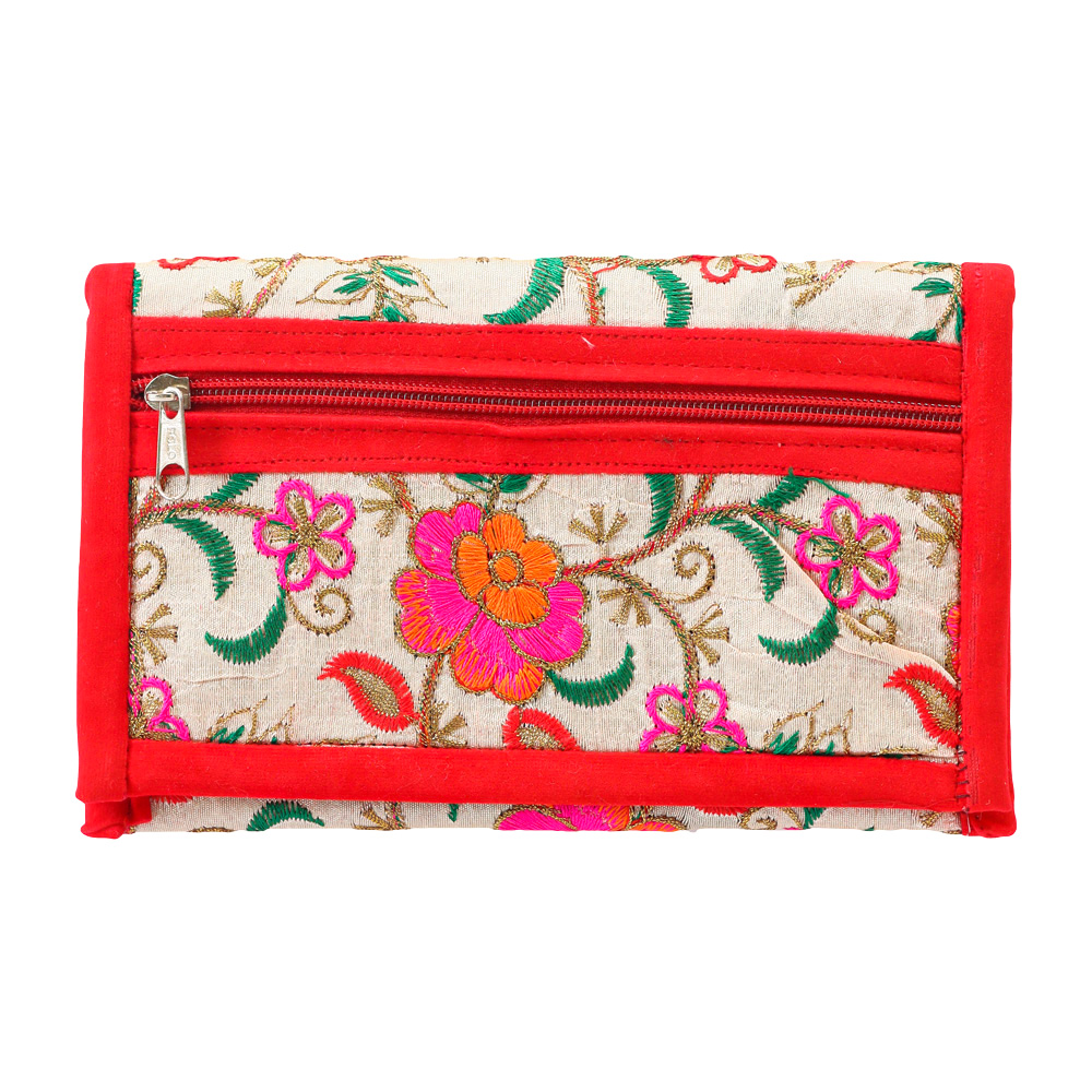 Buy Women's Cotton Handmade Designer Floral Print Embroidery Patch Work  Envelop Pattern Rajasthani Clutch Sling Bag For Occasion - Cream Online at  desertcartOMAN