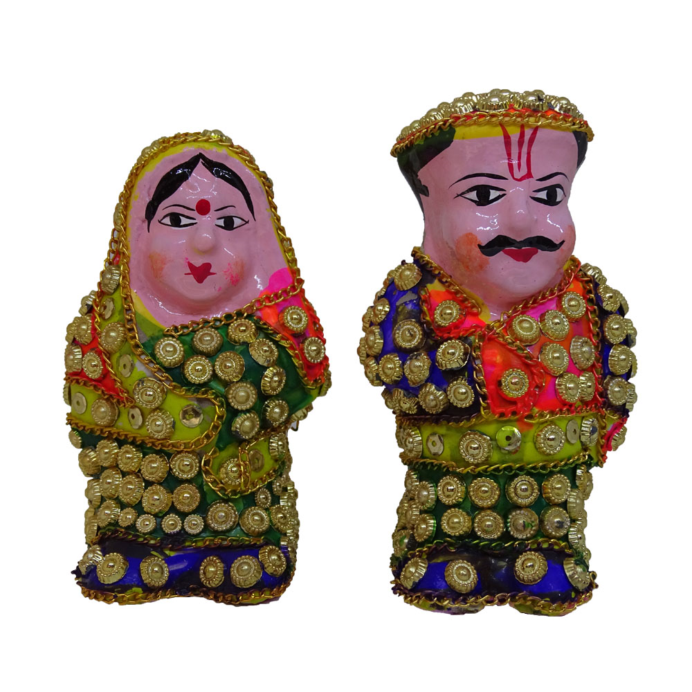 Decorative traditional Rajasthan handicraft figurine crafted with plaster of Paris