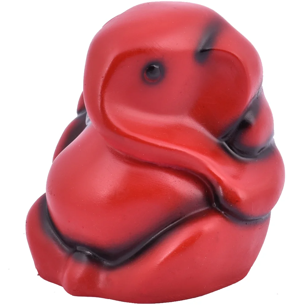 The Beautiful Red Color Ganesh Ji Made With Resin Is Perfect To Place In Your Car