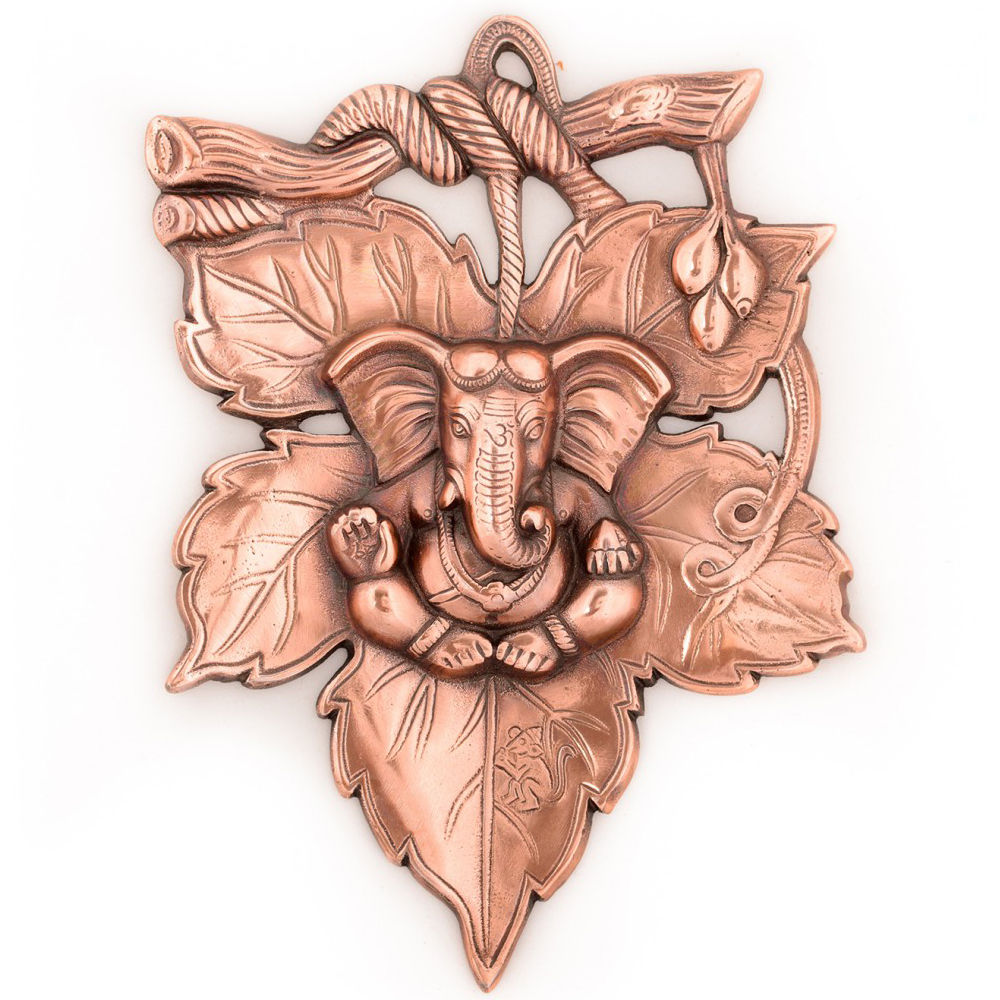 Bring Home The Metal Wall Hanging Of Lord Ganesha On Creative Leaf This Season