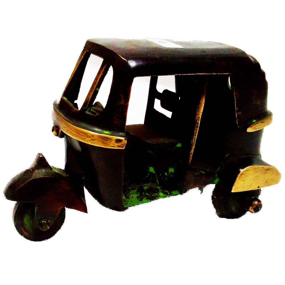 Decorative Auto Rikshaw In Brass Metal Handicrafts Online