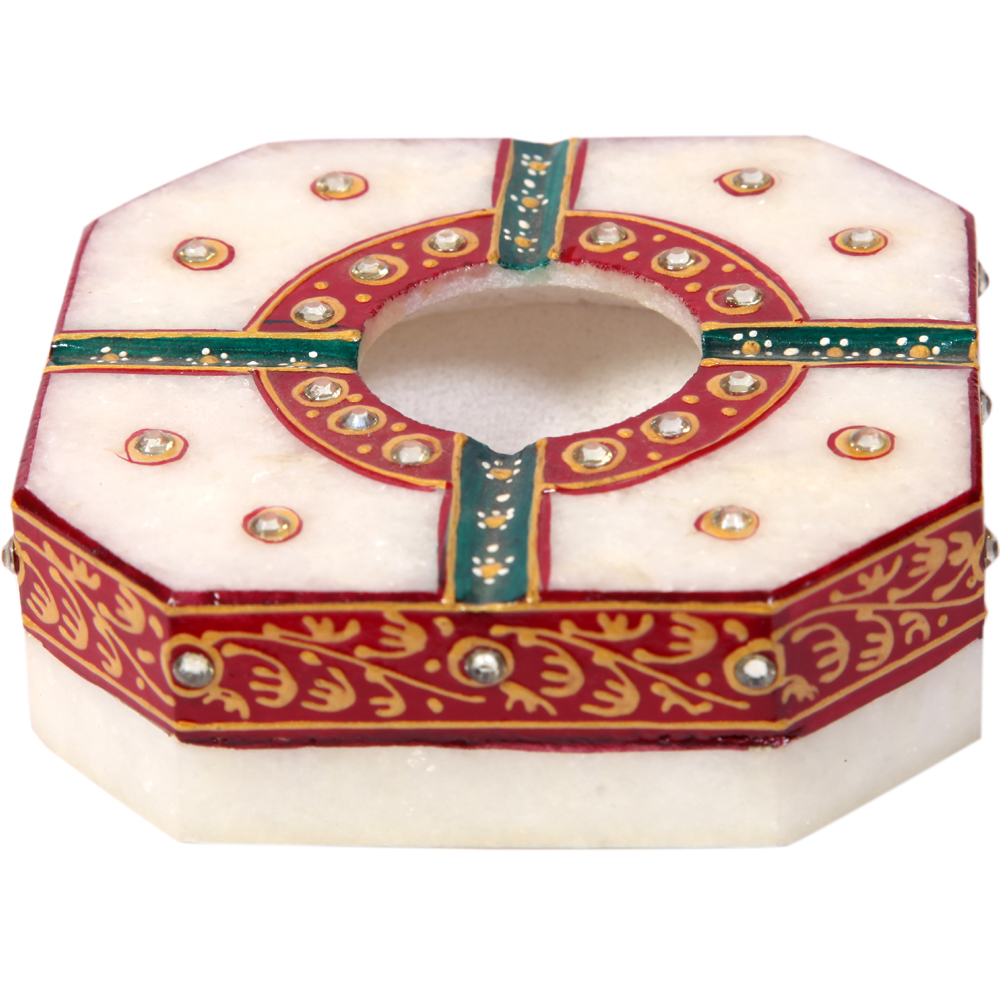 Traditional Marble Meenakari Handicraft Ash Tray Online