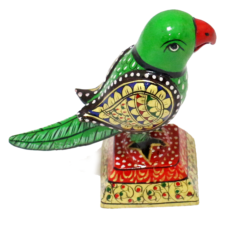 Handcrafted Wooden Parrot Bird