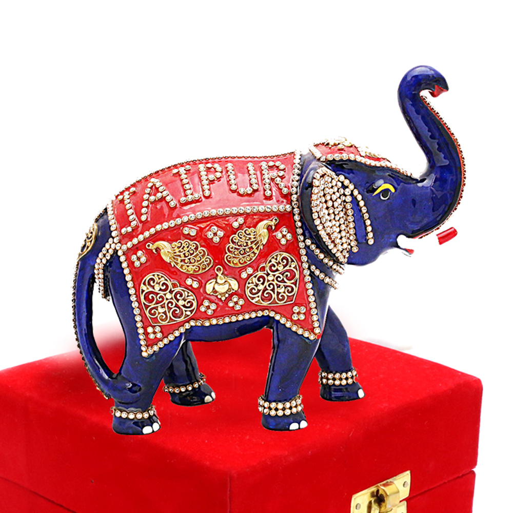 Entirely Designed Elephant Showpiece