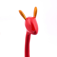 A Set Of Three Red-Colored Giraffe Is The Perfect Gift Item For Housewarming Parties