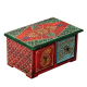 Horizontal Embossed Two Drawers Box in Wood handicraft item