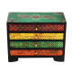 Horizontal Embossed Multicolor Wooden Box in Multicolor return gift