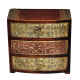 Wooden Three Drawer Box with Brass Work return gift