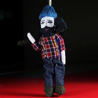 Beareded man figurine of felt