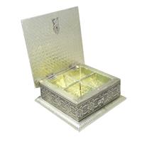 Beautiful Wooden Oxidised Crafted Dry Fruit Box