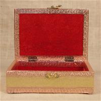 Beautiful wooden box with captivating resin work