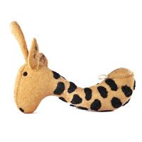 Felt giraffe head stuffed toy