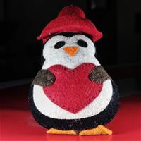 Felt stuffed penguine showpiece