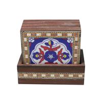 Gorgeous Set Of Jaipuri Tea Coasters Wood Hand Craft