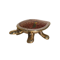 Handcrafted Brass Meenakari Tortoise Vastu Decorative Gift
