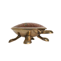 Handcrafted Brass Meenakari Tortoise Vastu Decorative Gift