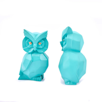 High-Quality Pair Of Beautiful Blue Colored Owls To Add Charm And Beauty To Your Room