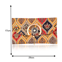 Multicolor Rajasthani Style Clutch, Crossbody, Vintage Envelope Bag