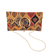 Multicolor Rajasthani Style Clutch, Crossbody, Vintage Envelope Bag