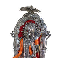 Oxidised Silver Plated Ayodhya Ram Idol for Puja Decor