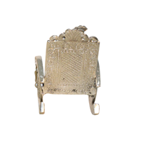 Oxidised Silver Plated Ganesh Idol on Chair for Return Gift