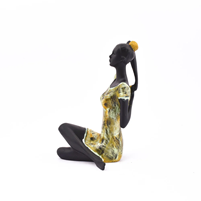 Polyester Resin Based Showpiece Of A Lady In The Yoga Pose Is The Perfect Item For Decor Purposes