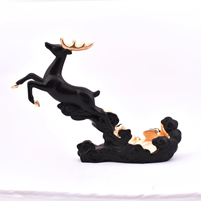Polyester Resin Made Decorative Deer In The Shape Of A Wine Holder
