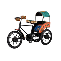 Ride in Style: Iron Decorative Rikshaw Home Accent