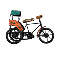 Ride in Style: Iron Decorative Rikshaw Home Accent