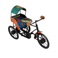 Ride in Style: Iron Decorative Rikshaw Home Accent