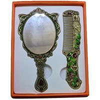 Set of beautiful meenakari mirror and comb set