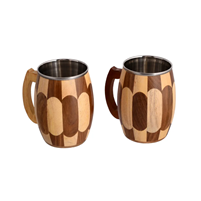 Wholesome Elegance: Wooden Milk Cups for Daily Indulgence