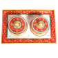 Decorative marble Tray with double bowl-BH-0022