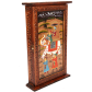 handicraft wooden keyholder with traditional painting