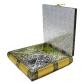 Dry fruit box made of wood, brass & resin to garnish your table top BH-0603-3