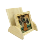 Stylish wooden gemstone mobile holder for your office desk