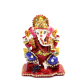 boontoon metal and stone ganesh with red suare stand