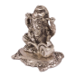 Oxidised writing Ganesh in silver color