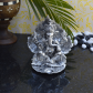 White metal chaturbhuj lord ganpati statue 