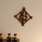Lord ganesha on rhombus frame wall hanging