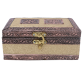 A dual compartment engraved jewellery box