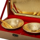 gold plated bowl set
