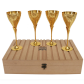 gold plated wine glasses