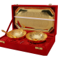 return gifts gold plated bowl set