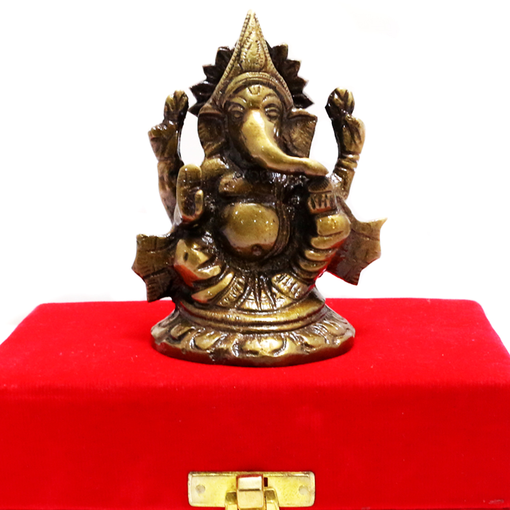 Ganesh Idol Made Of Brass For Prosperity