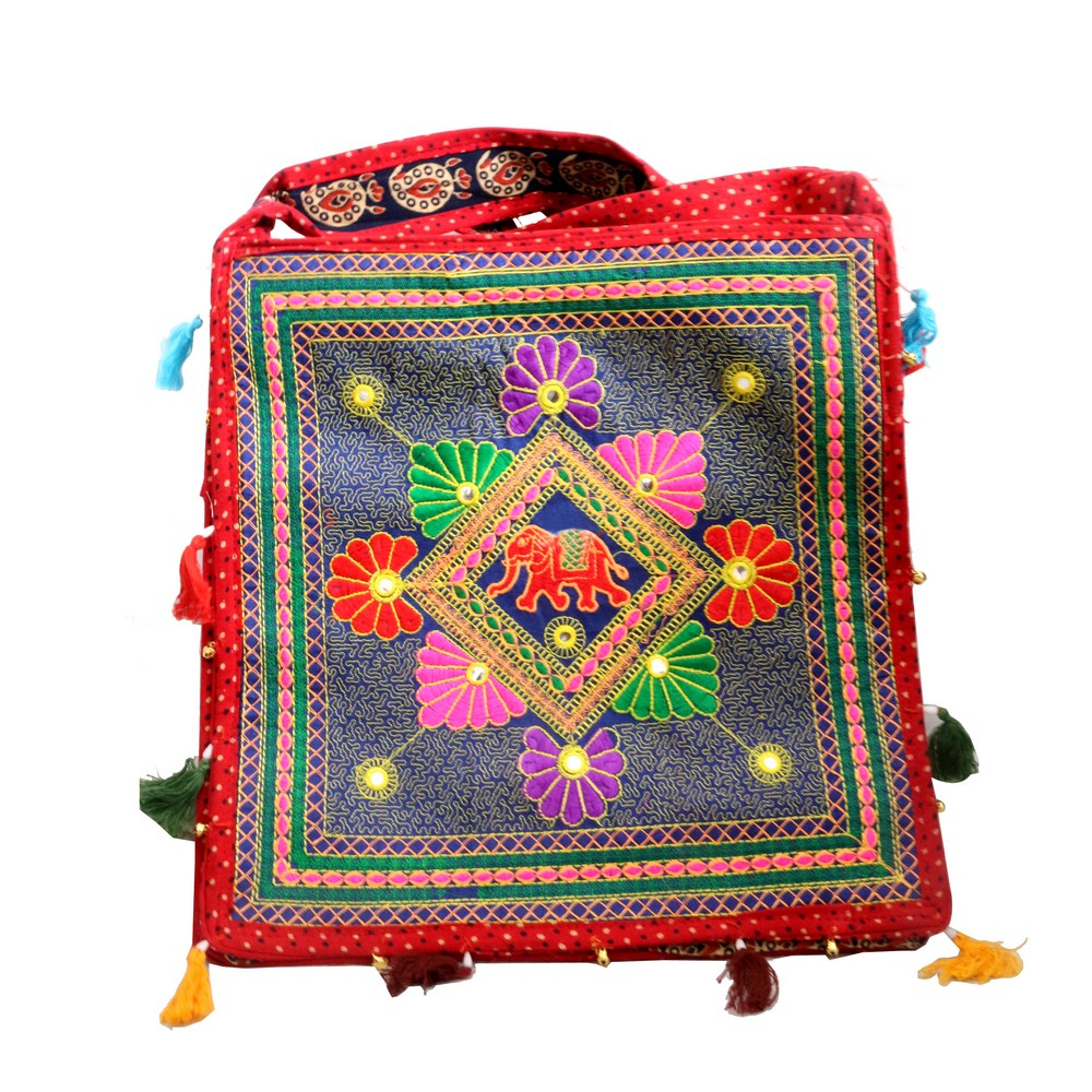 Floral designer handcrafted handbag