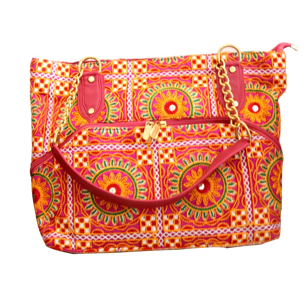 Kanta embroidery hanging bag with bright colours