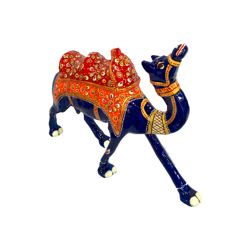 Meenakari metal blue camel