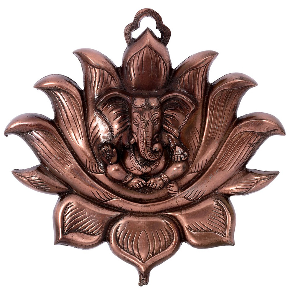 Lord Ganesha Wall Hanging on Lotus