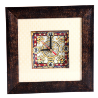 Traditional Marble Meenakari Handicrafts Clock Online